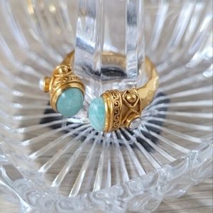 Julie Vos Byzantine Ring 24K gold plated